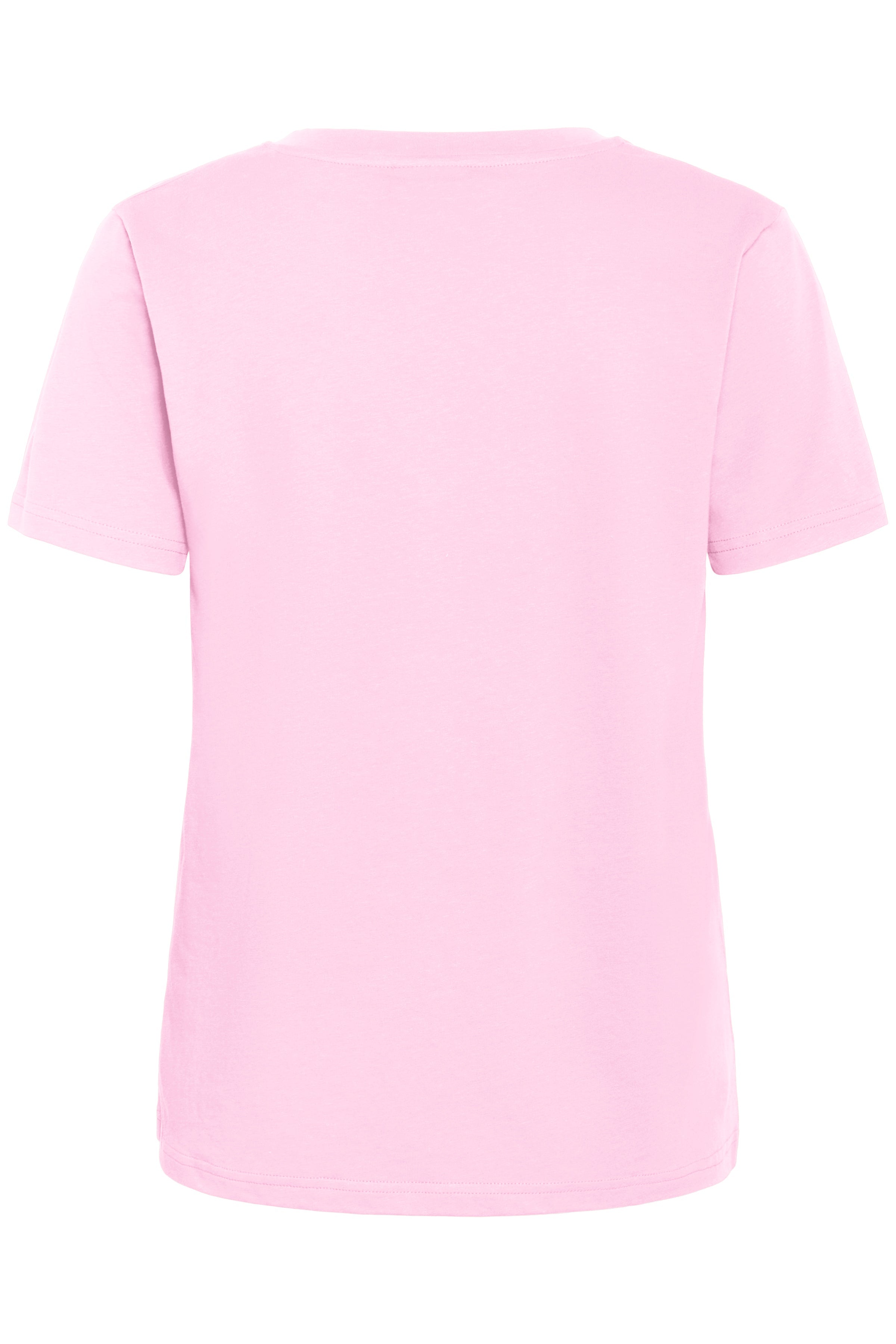 Kaffe KAmarin v - neck t-shirt pink mist - Online - Mode