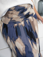 Kaffe KAmaxi smock skirt blue abstract print - Online - Mode