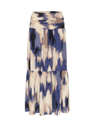 Kaffe KAmaxi smock skirt blue abstract print - Online - Mode