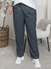 Kaffe KAmerle button pants 7/8 dark grey melange