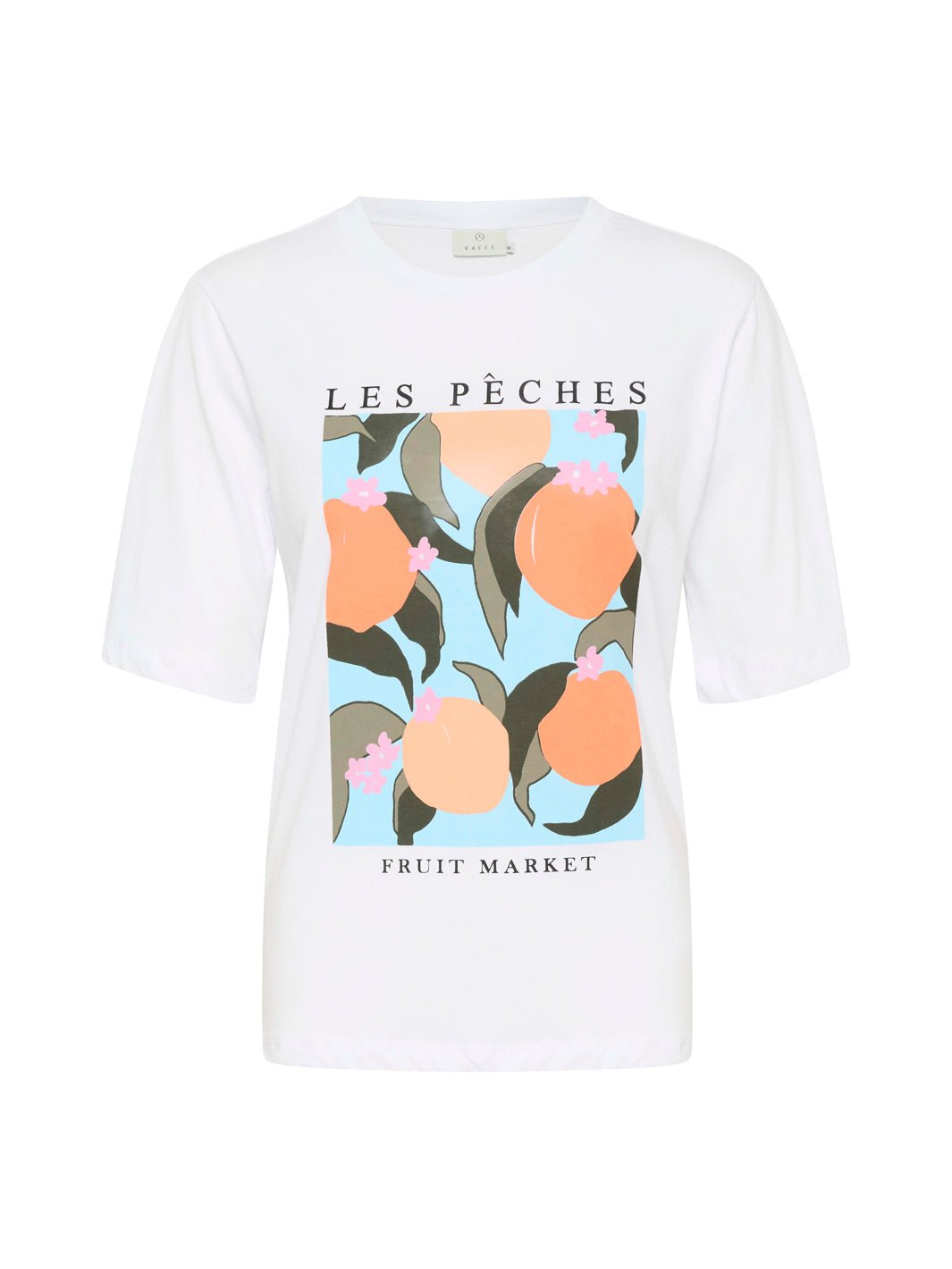 Kaffe KAmira t-shirt optical white/peaches - Online-Mode