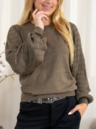 Kaffe KANanna pullover major brown - Online - Mode