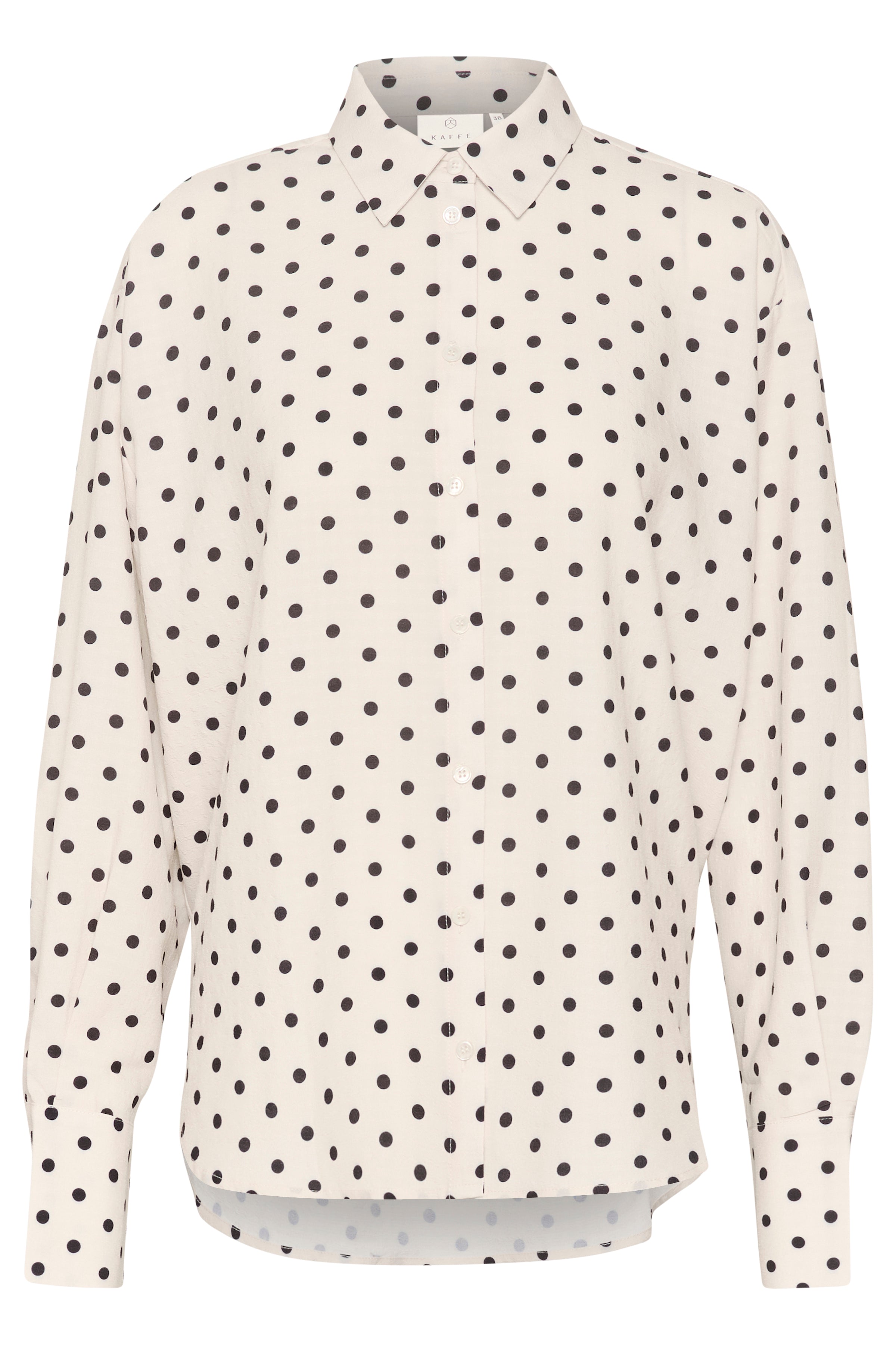 Kaffe KAoscarna shirt chalk/black dot - Online - Mode