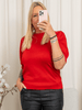 Kaffe KAregina turtleneck pullover haute red