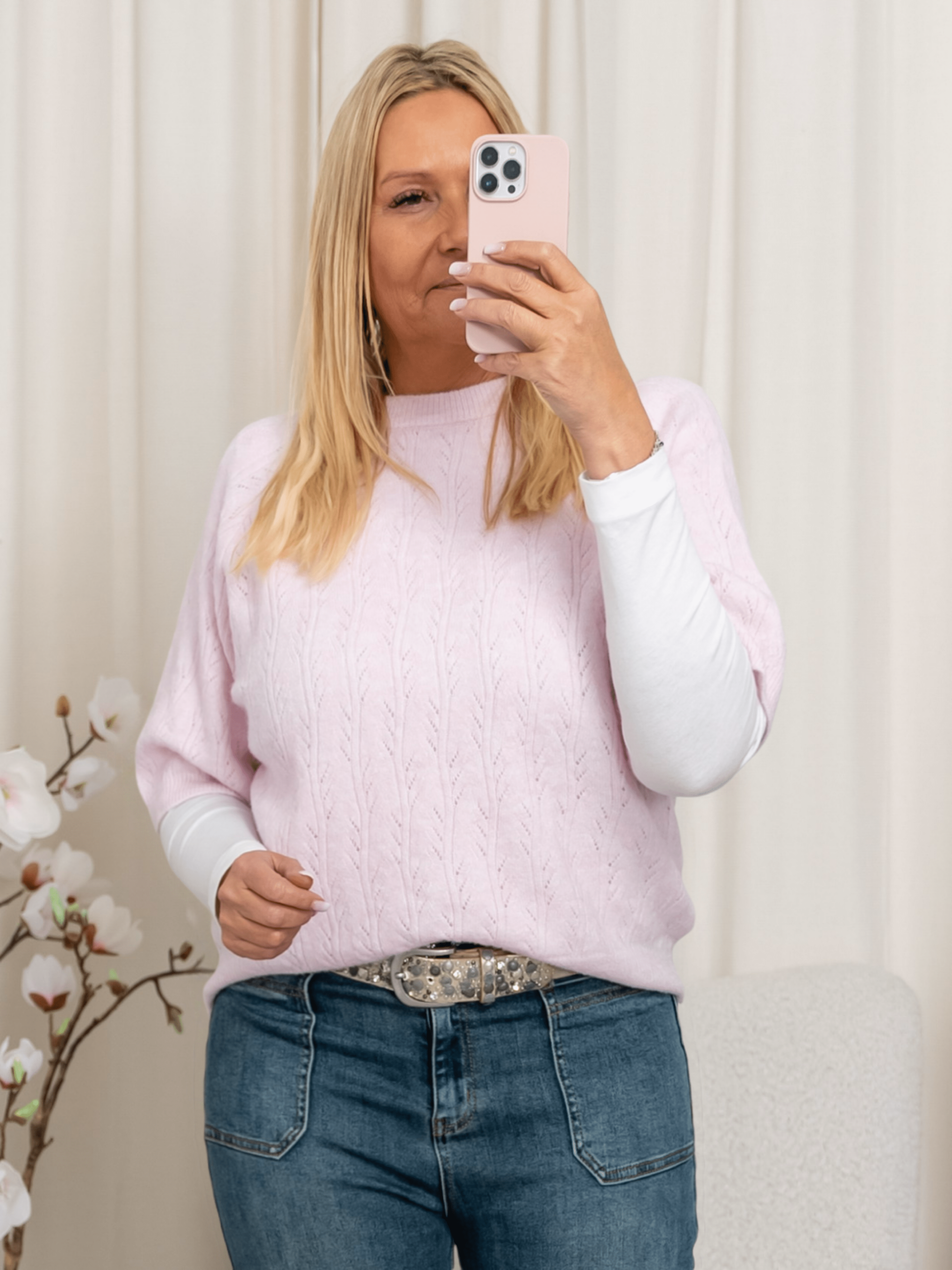 Kaffe KAtella pullover lilac snow melange - Online - Mode