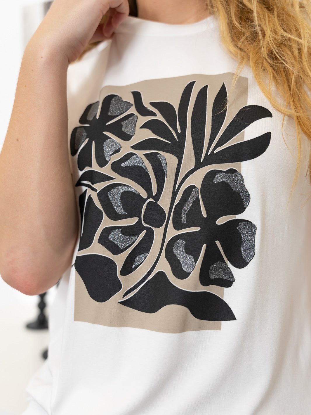 Kaffe KAthora t-shirt chalk - Online-Mode