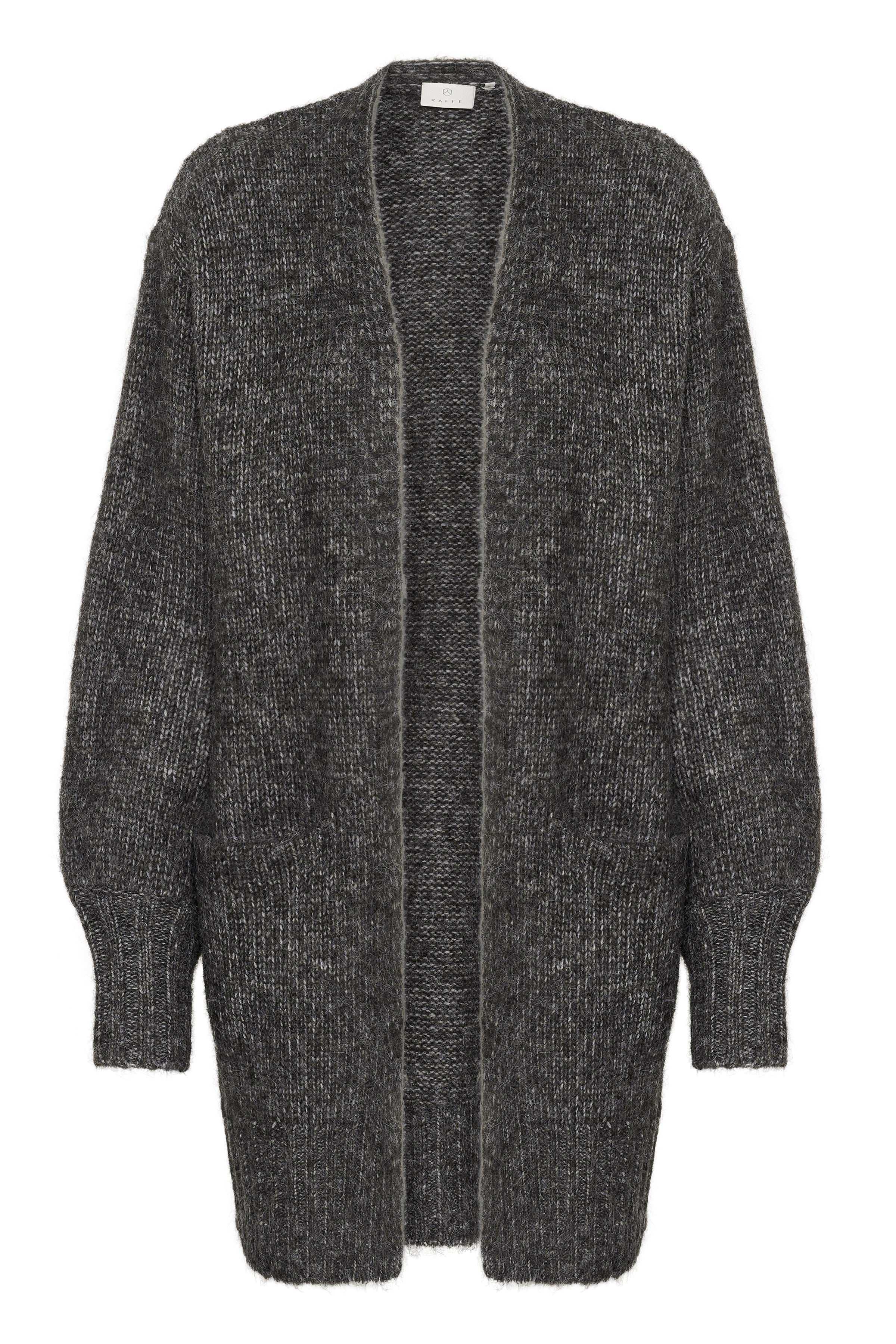 Kaffe KAtrina knit cardigan dark grey melange - Online - Mode