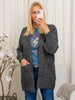 Kaffe KAtrina  knit cardigan dark grey melange