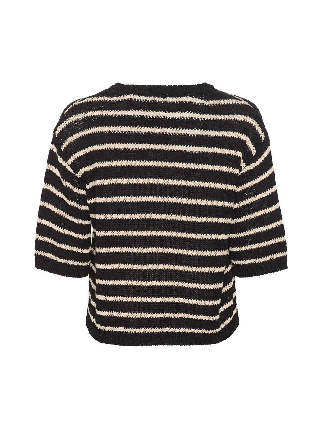 Kaffe KAysabel knit pullover black/antique white - Online - Mode