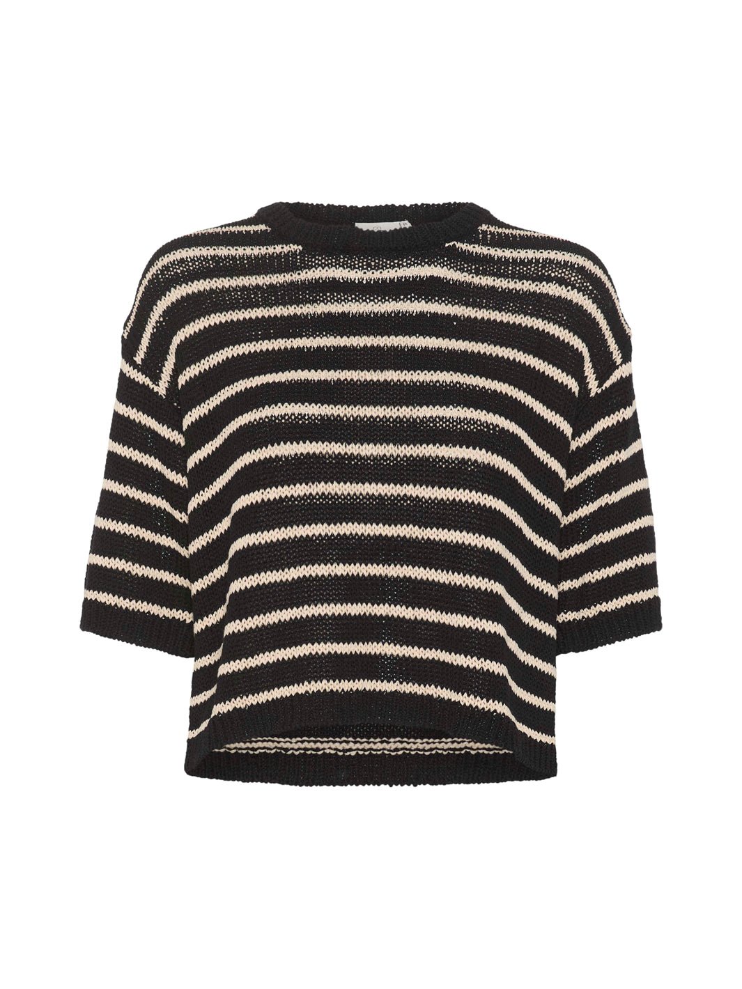 Kaffe KAysabel knit pullover black/antique white - Online - Mode