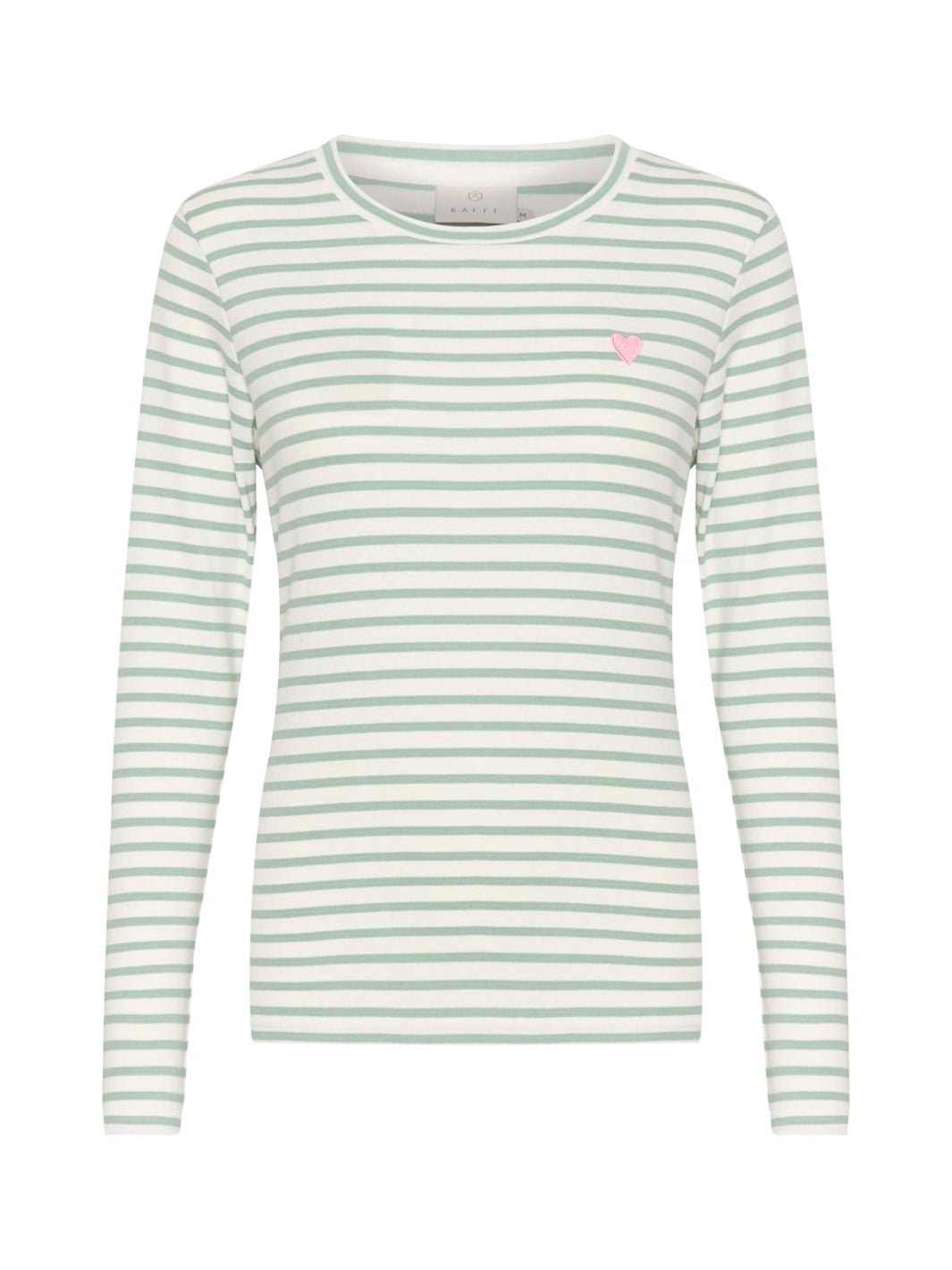 Kaffe Liddy t - shirt chalk/granite green - Online - Mode