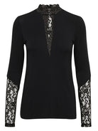 LEV UGE 40 Culture CUpoppy lace bluse black - Online - Mode