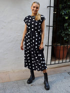 Liberté Alma loose skirt black big dot - Online-Mode
