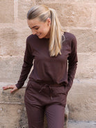 Liberté Alma LS top fleece brown - Online-Mode