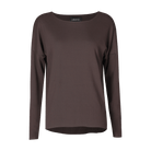 Liberté Alma LS top fleece dark chokolate - Online - Mode