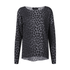 Liberté Alma LS top fleece dark grey leo - Online - Mode