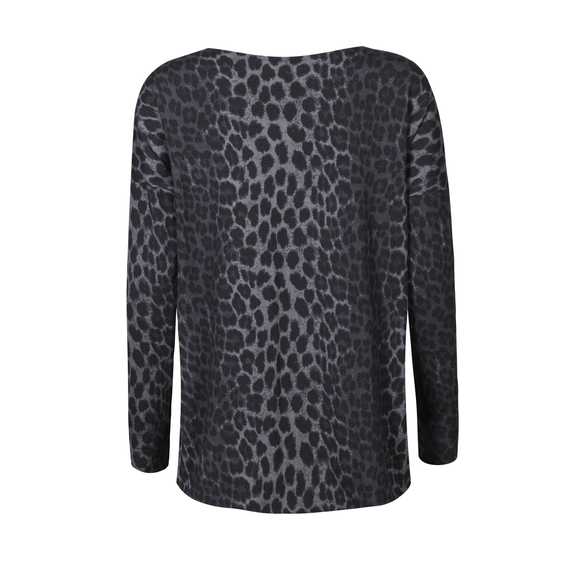 Liberté Alma LS top fleece dark grey leo - Online - Mode