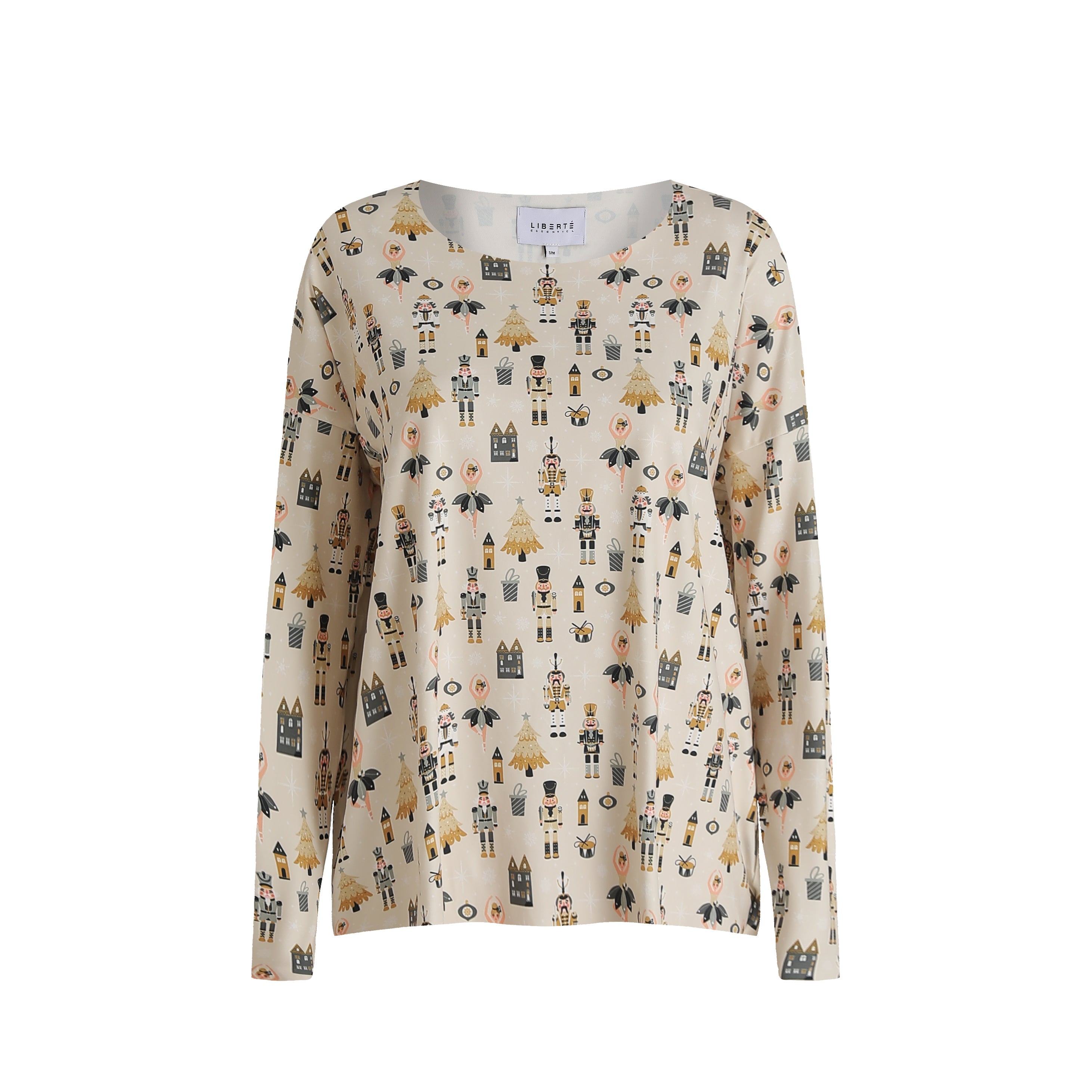 Liberté Alma LS top nutcracker creme - Online - Mode