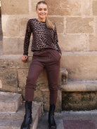 Liberté Alma pants fleece brown - Online-Mode