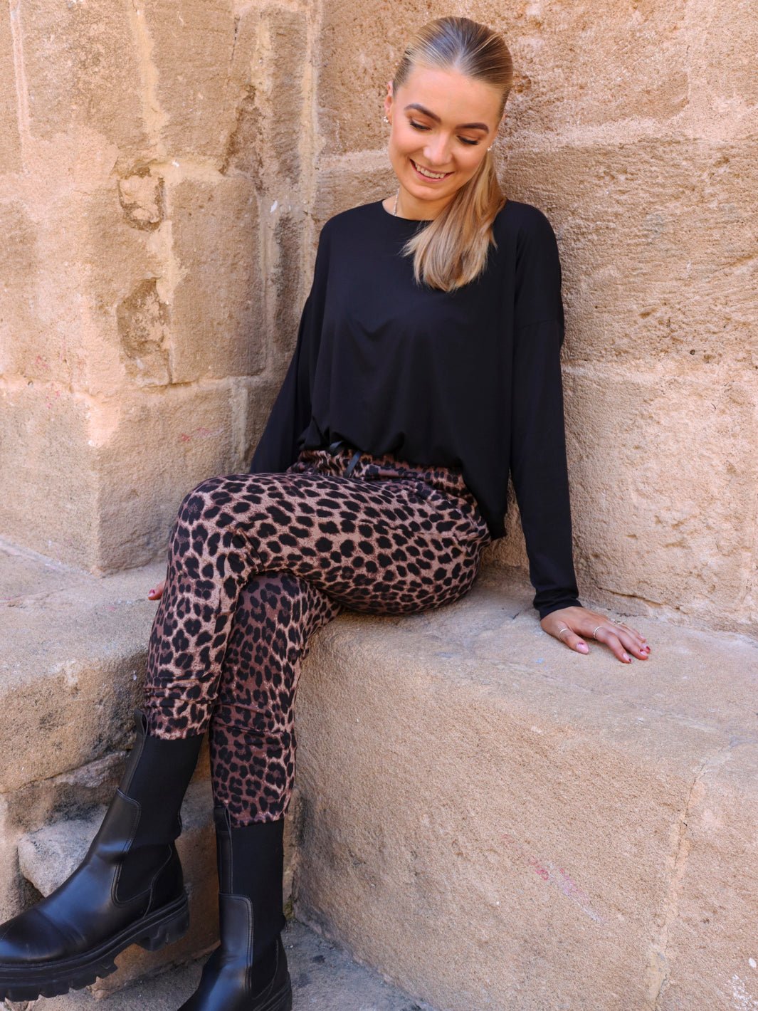 Liberté Alma pants fleece leo brown - Online-Mode