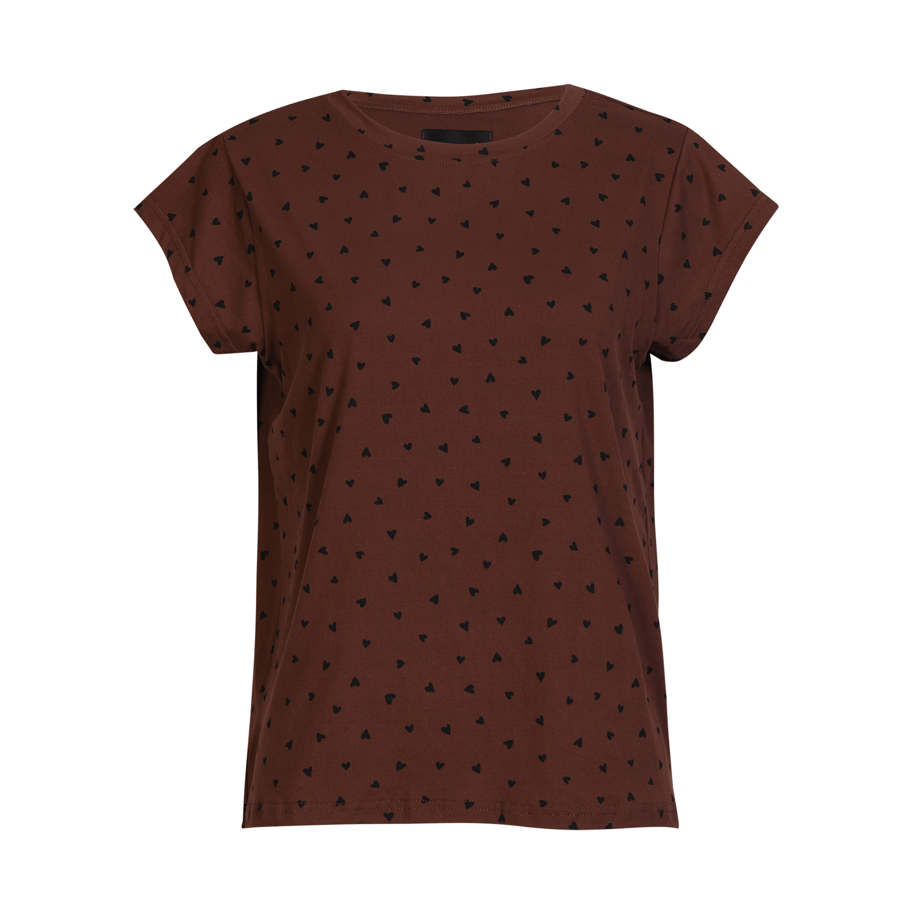 Liberté Alma U t-shirt brown black heart - Online-Mode
