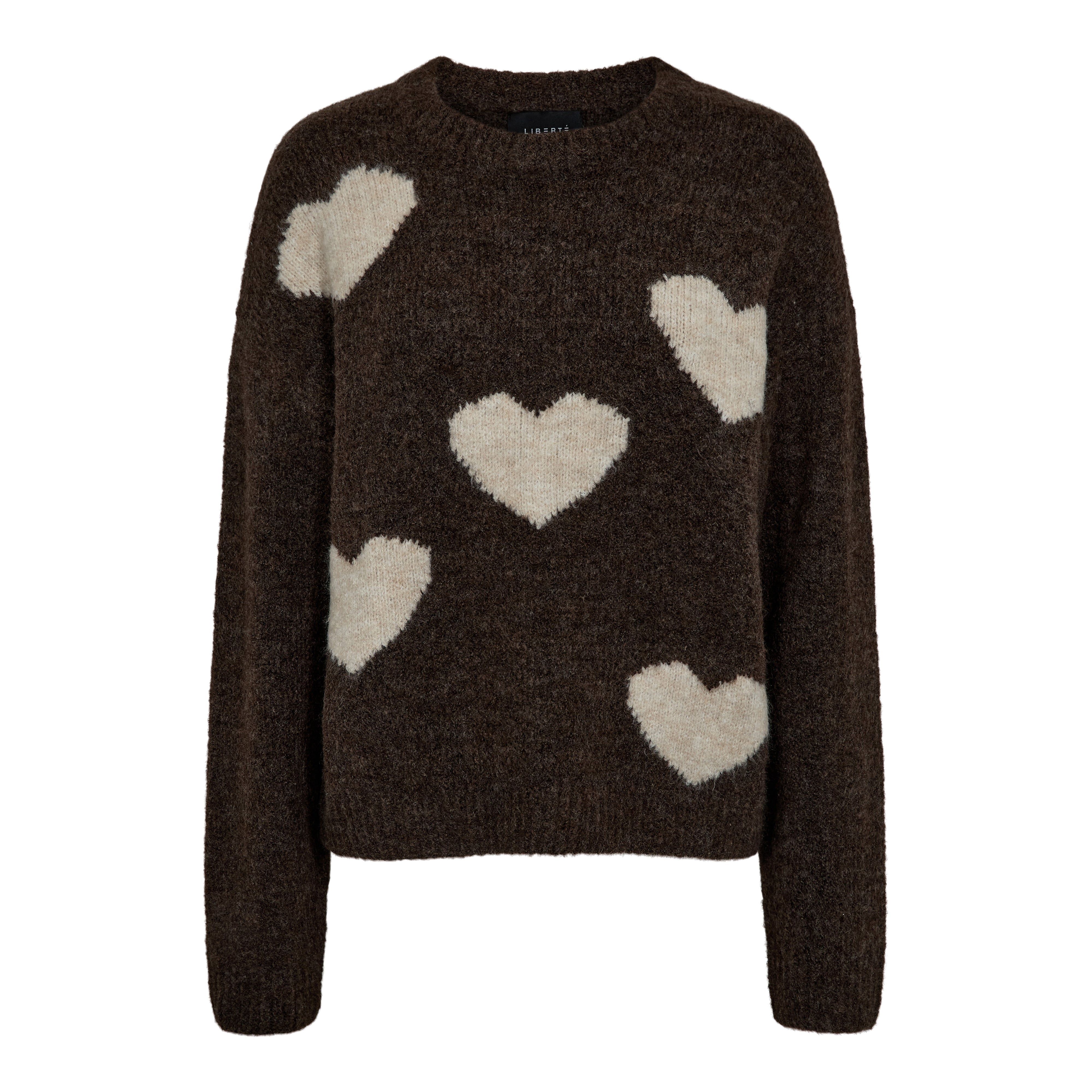 Liberté Fro heart pullover chocolate - Online-Mode