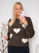 Liberté Fro heart pullover chocolate - Online-Mode