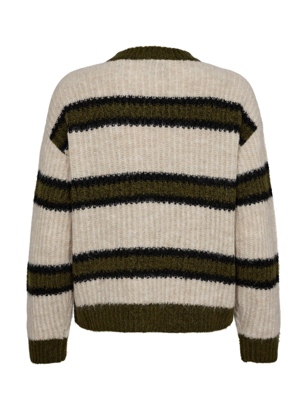 Liberté Fro pullover sand/army/black stripe - Online-Mode