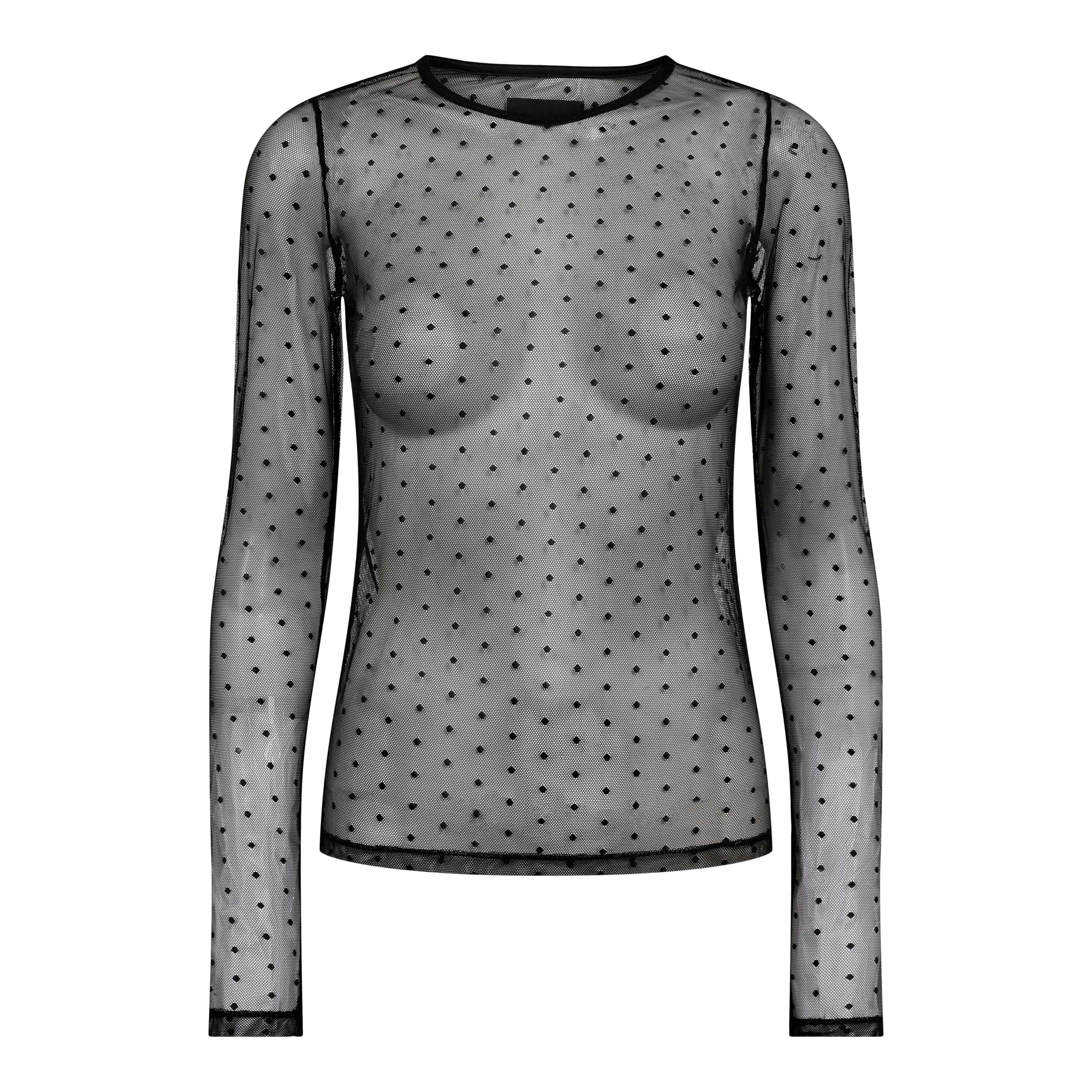 Liberté Isa LS lace blouse black dot - Online - Mode