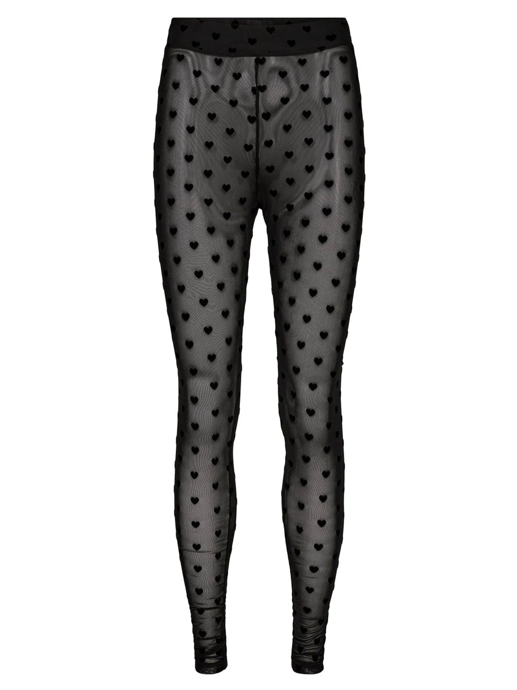 Liberté Mesh leggings black flock heart - Online - Mode
