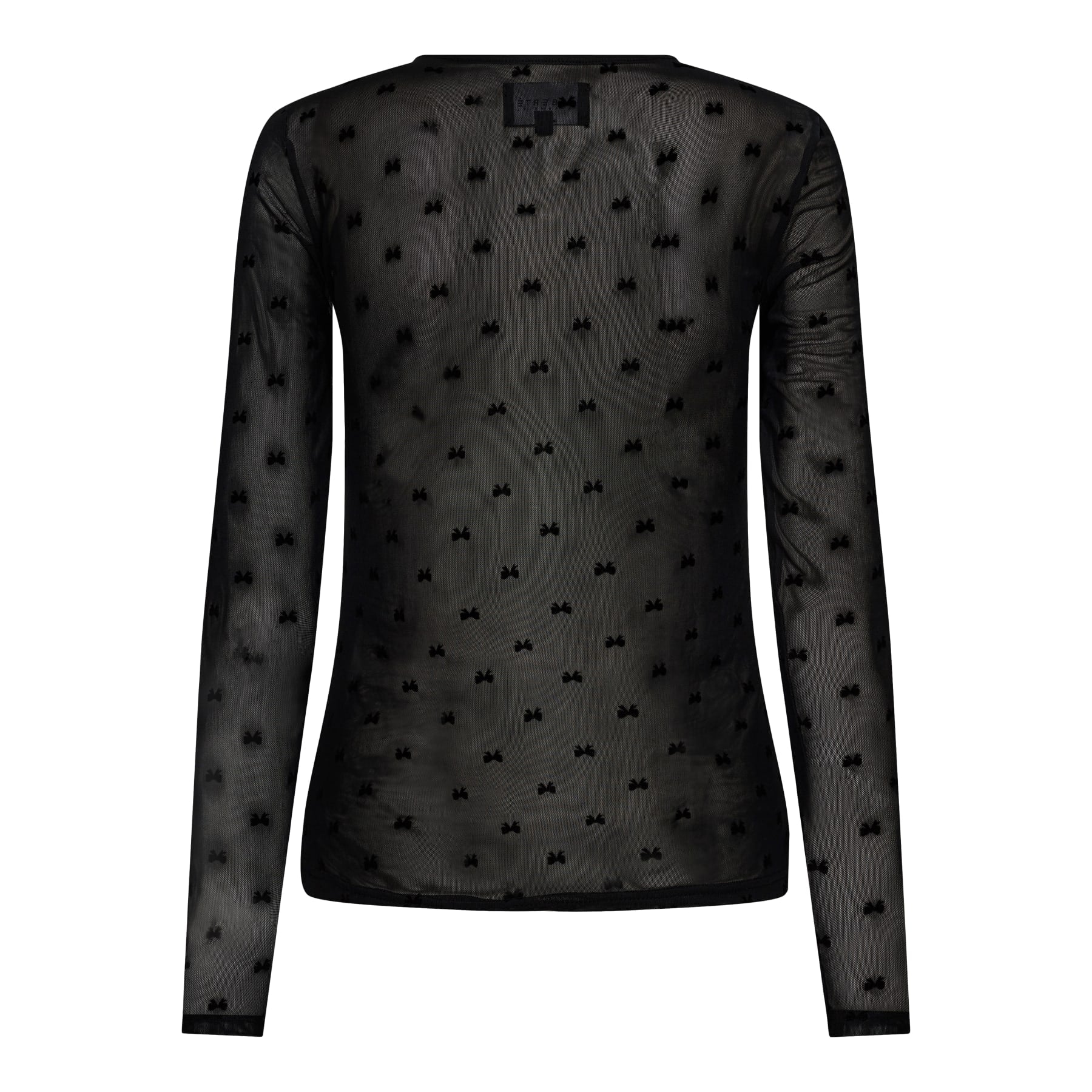 Liberté Mesh LS tshirt black flock heart - Online - Mode