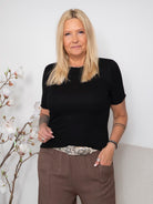 Liberté Natalia SS blouse black - Online-Mode