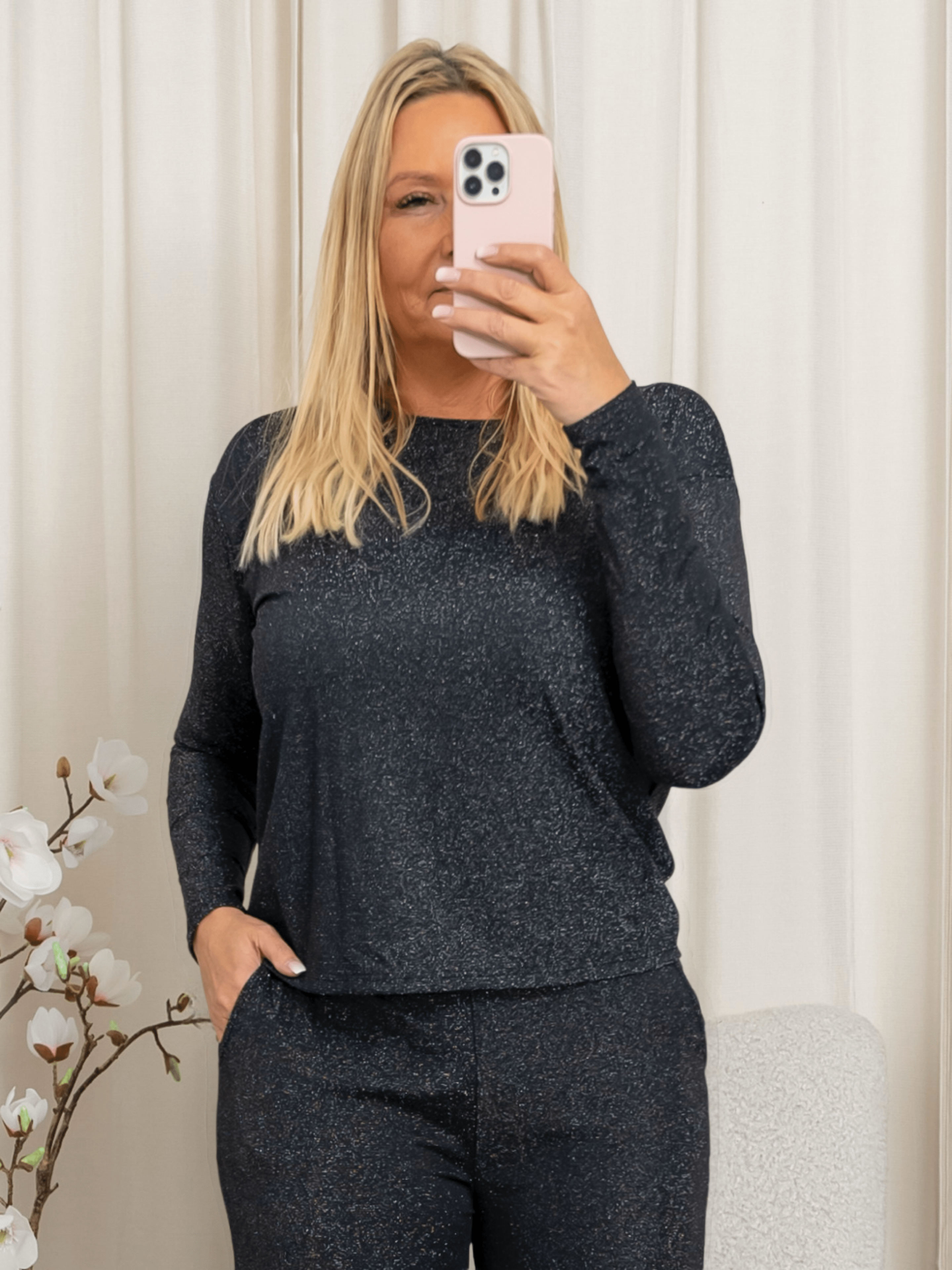 Liberté Nuno LS boxy blouse black - Online - Mode