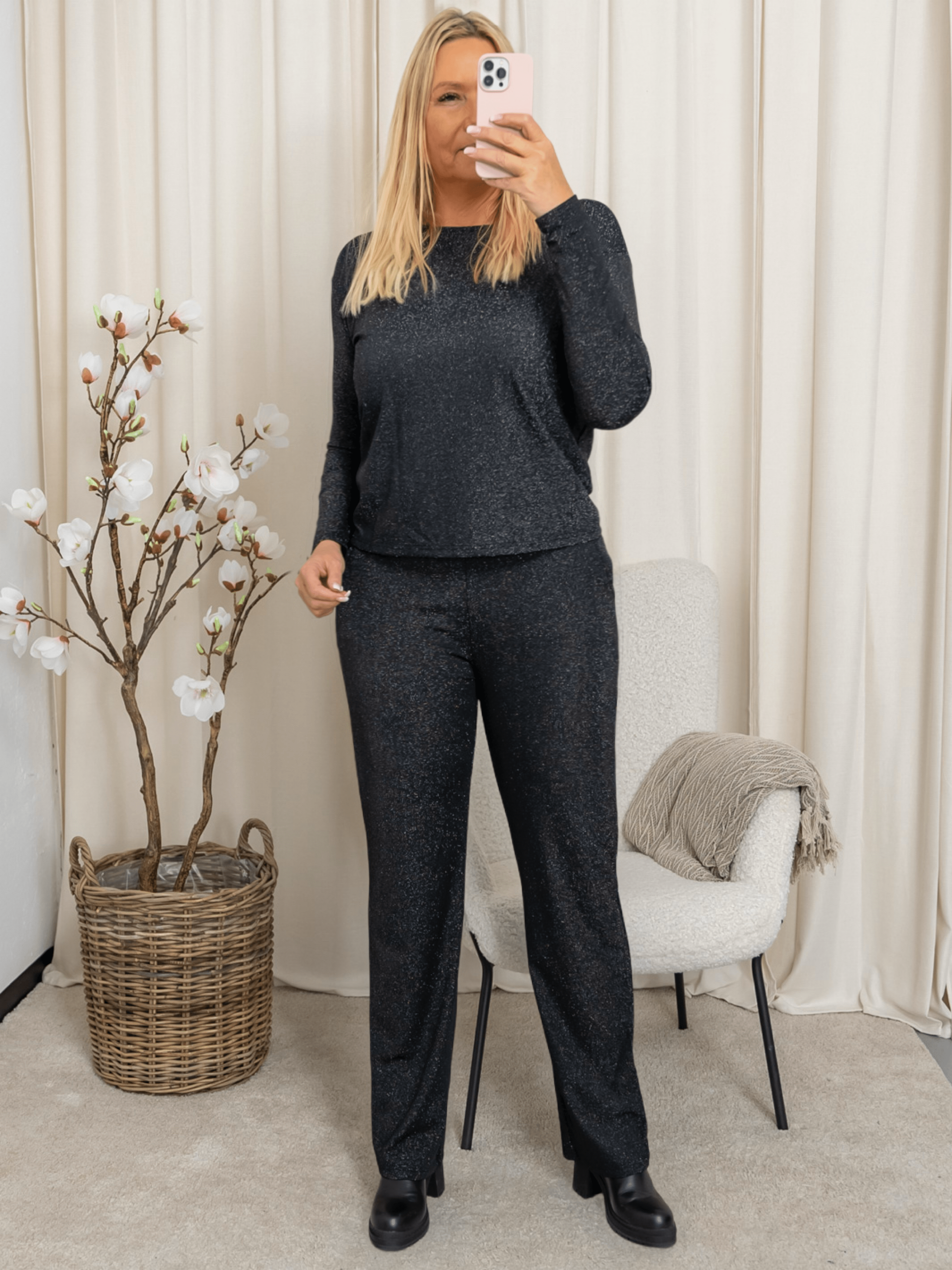Liberté Nuno LS boxy blouse black - Online - Mode