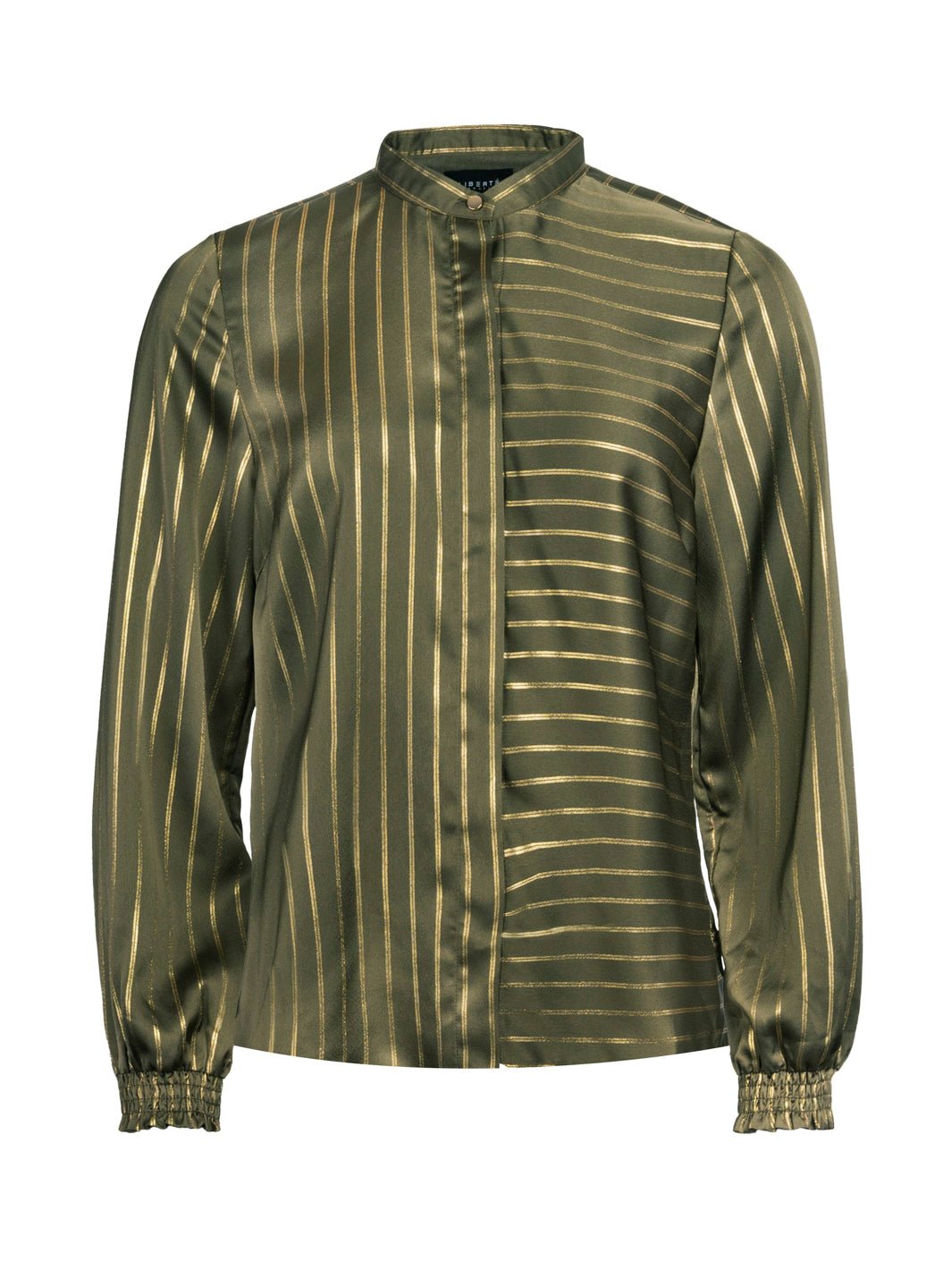 Liberté Silja LS shirt army/gold pinstripe - Online-Mode