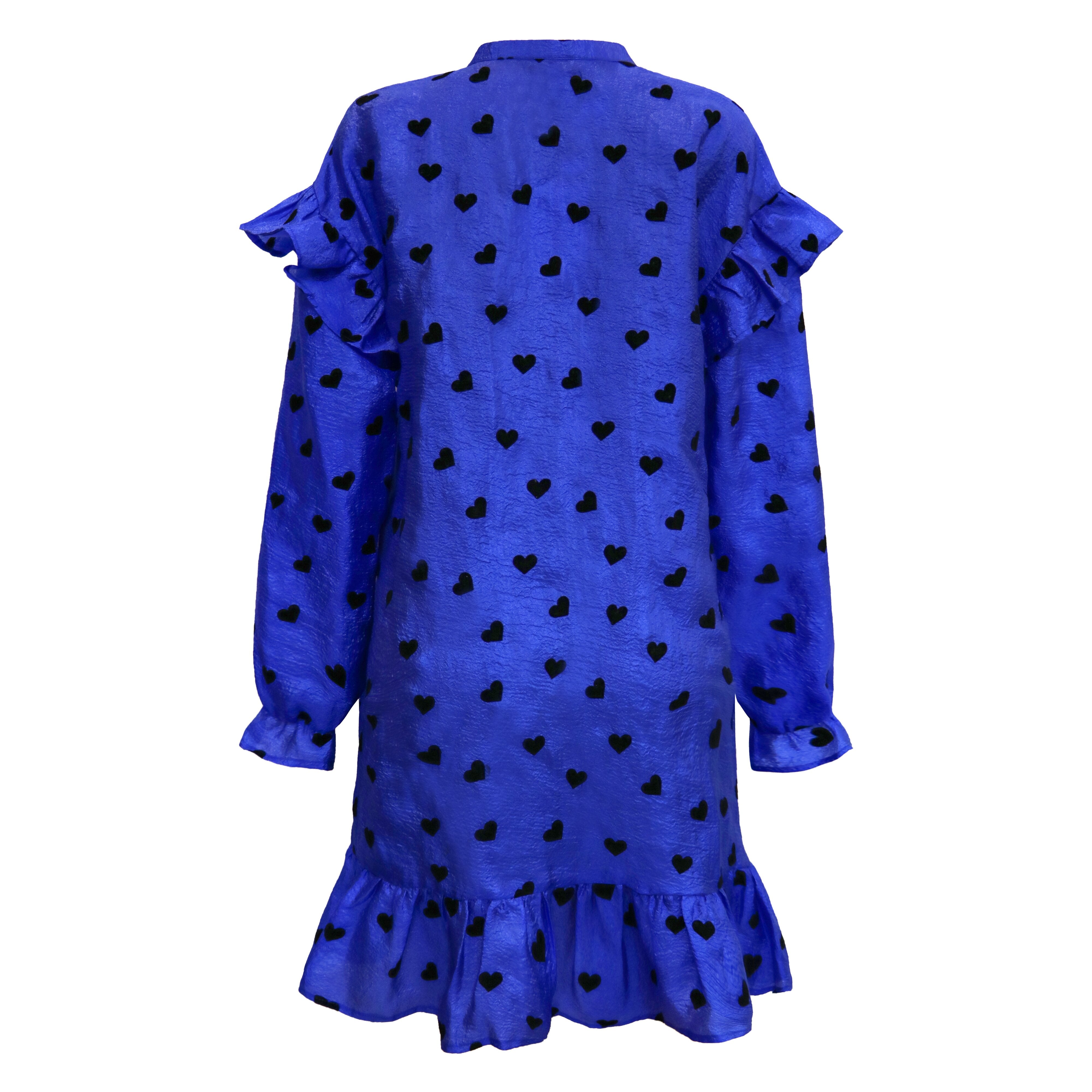 Liberté Tia LS frill dress cobolt - Online - Mode