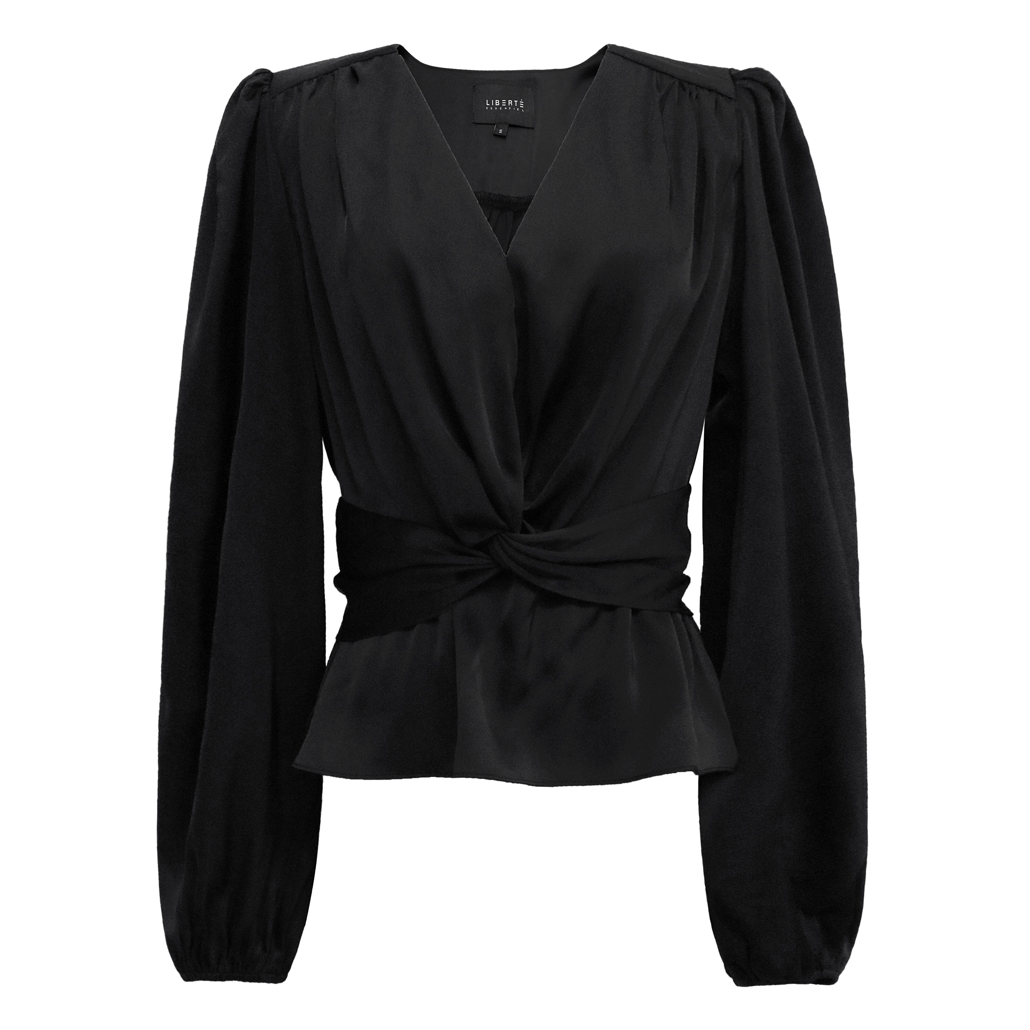 Liberté Tiki LS twist blouse black - Online - Mode