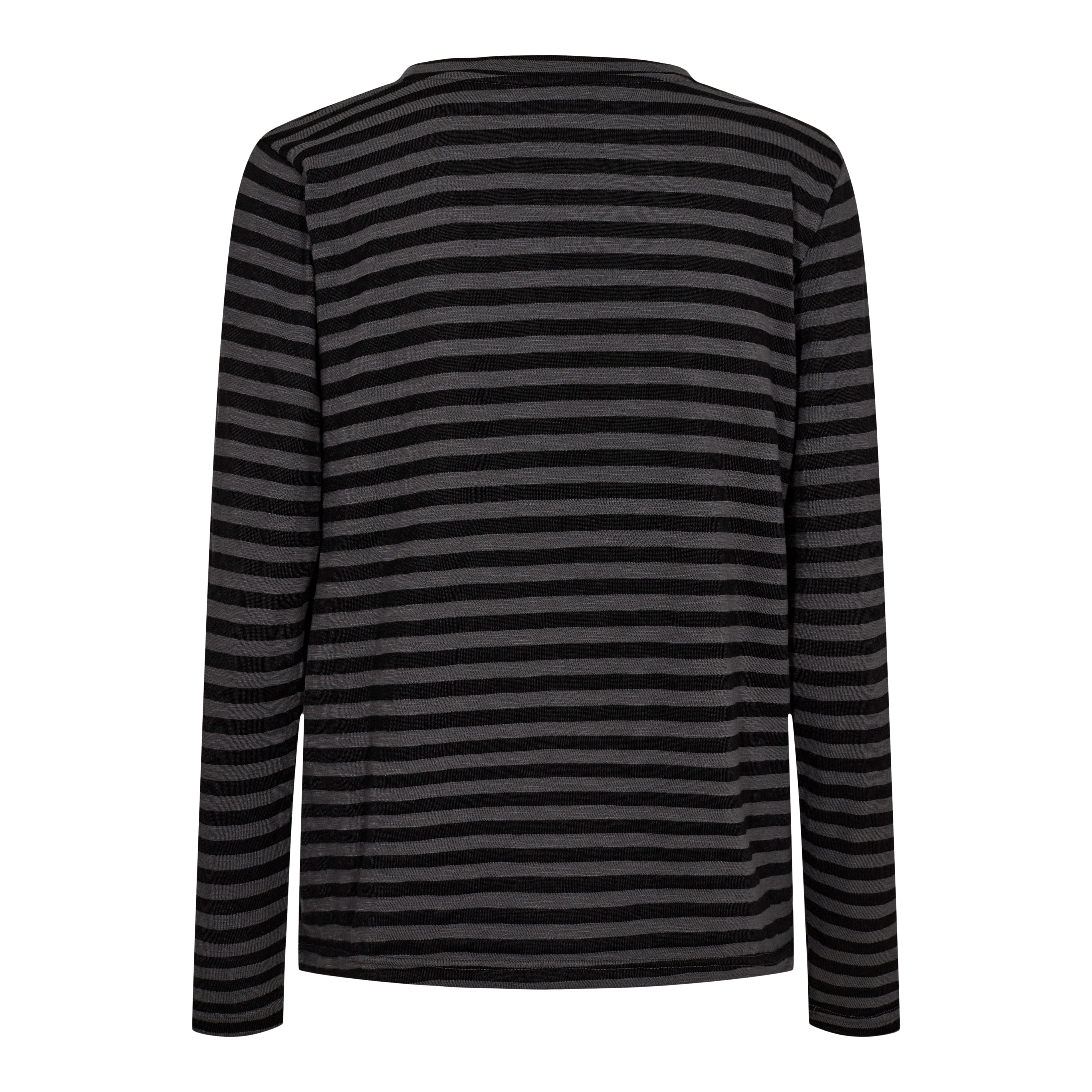 Liberté Ulla LS stripe tshirt dark grey/black - Online - Mode