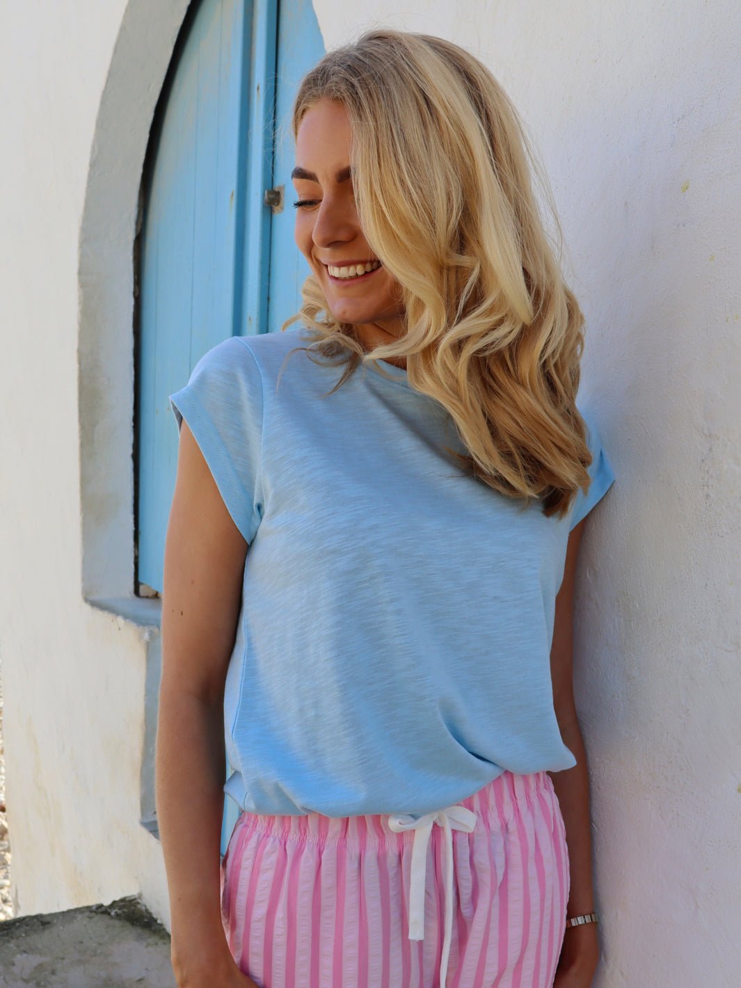 Liberté Ulla t-shirt baby blue - Online-Mode