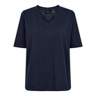 Liberté Ulla v - neck t-shirt navy - Online - Mode