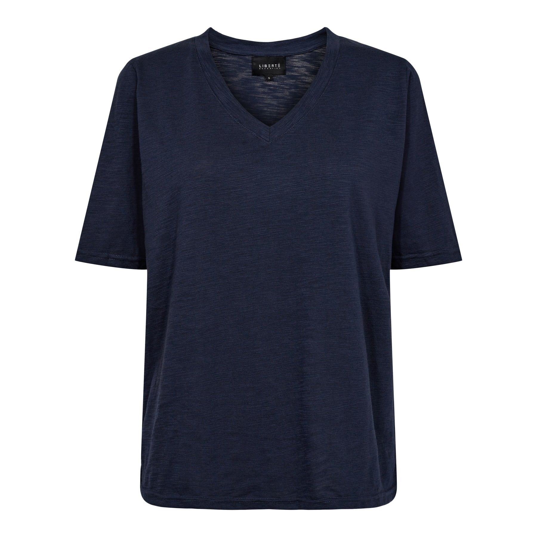 Liberté Ulla v - neck t-shirt navy - Online - Mode