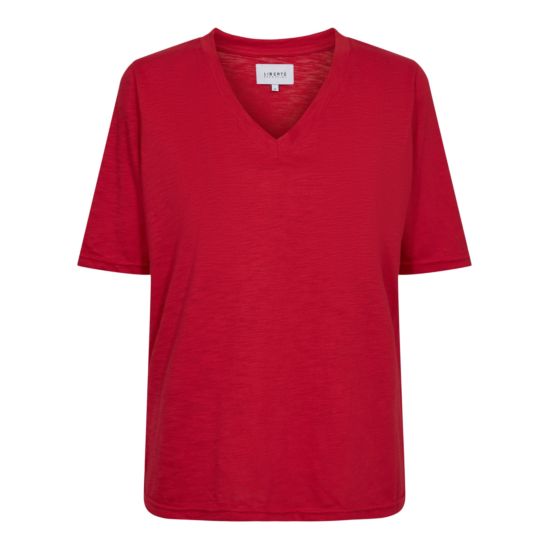 Liberté Ulla v - neck t-shirt red - Online - Mode