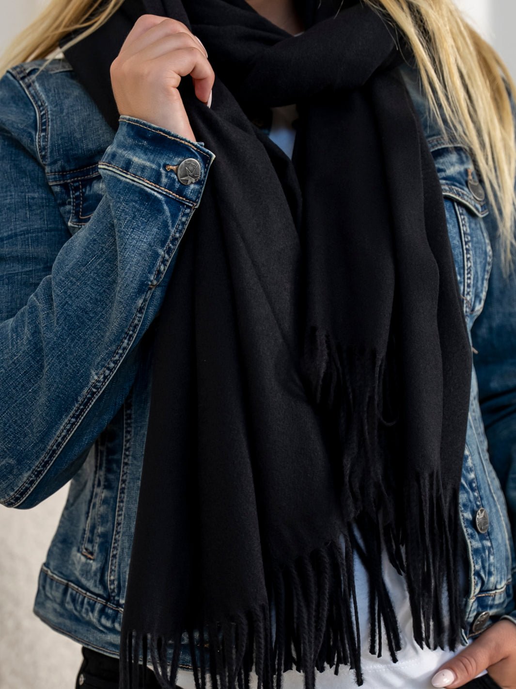 Luna scarf black - Online - Mode