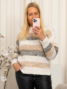 Luxzuz Karolone knit warm taupe - Online - Mode