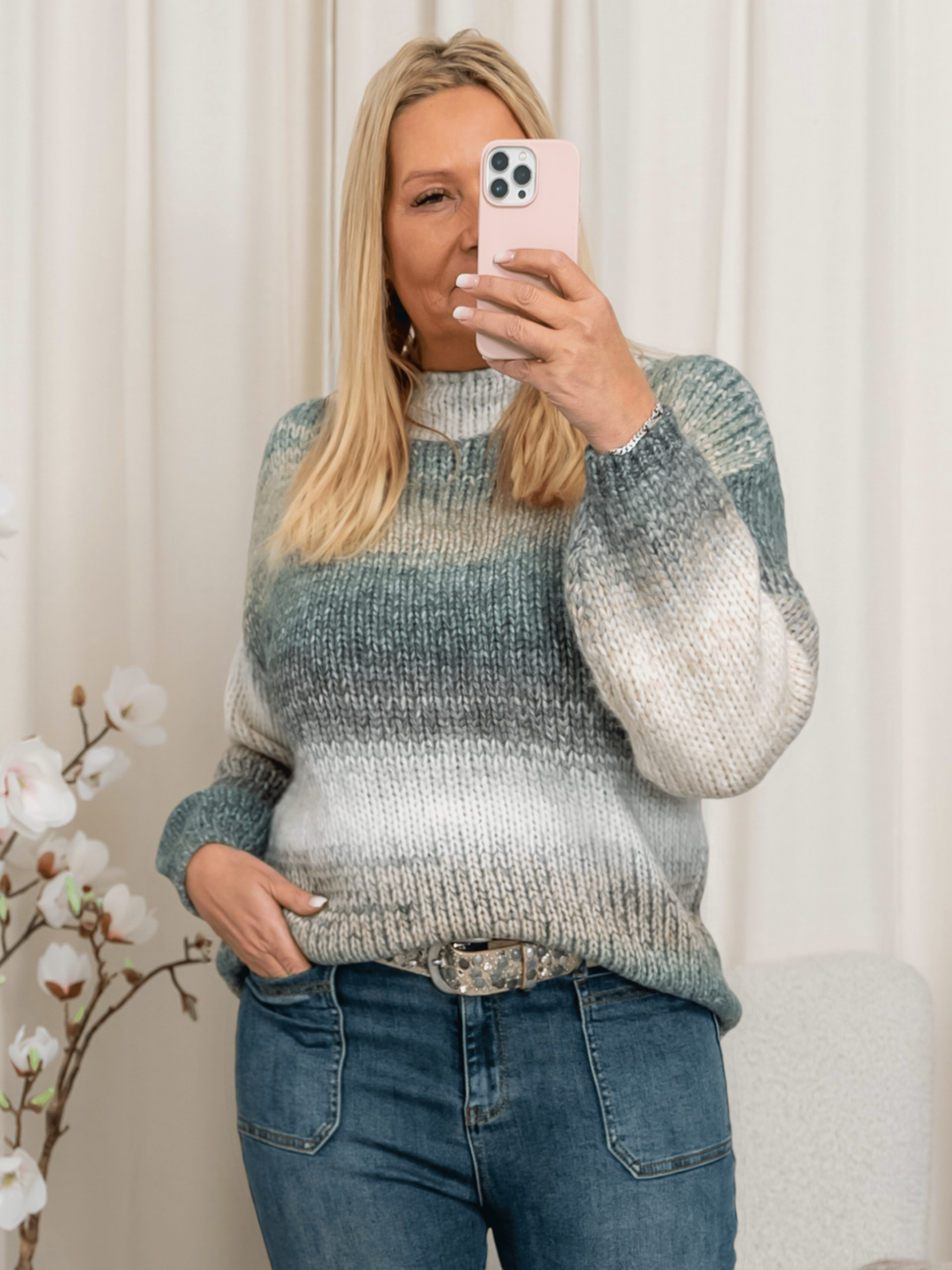 Luxzuz Kiki knit bottle green - Online - Mode