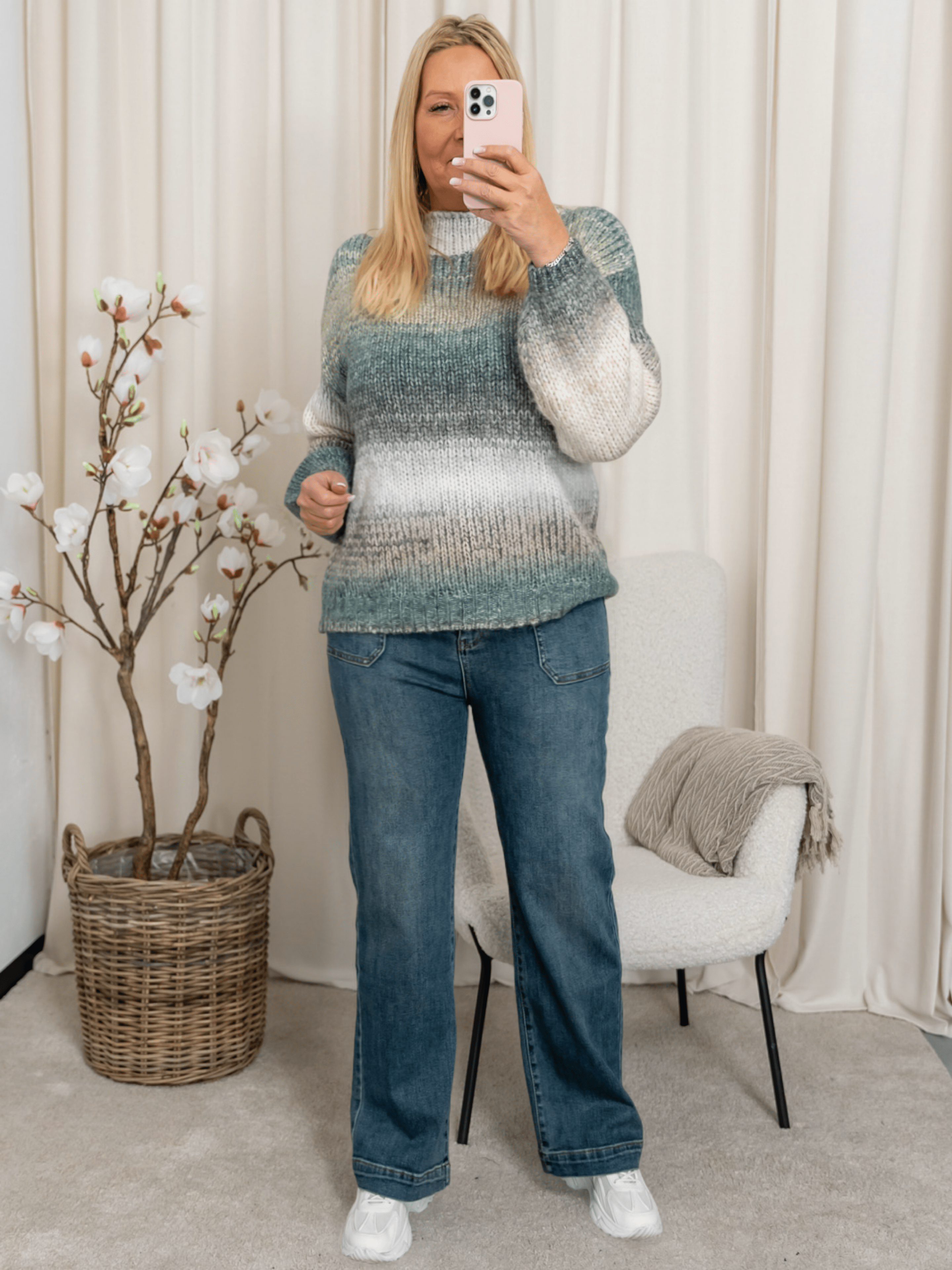 Luxzuz Kiki knit bottle green - Online - Mode