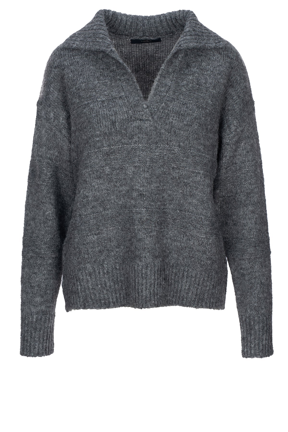 Luxzuz Kitna knit dark grey melange - Online - Mode