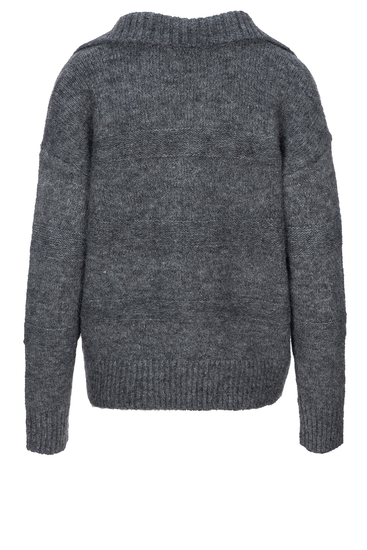 Luxzuz Kitna knit dark grey melange - Online - Mode