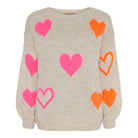 Marta du Chateau Amarante knit beige/pink/orange - Online - Mode