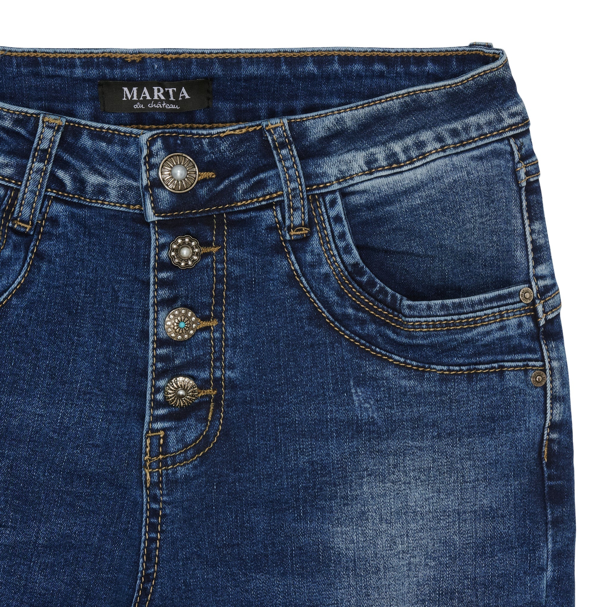 Marta du Chateau Ana 26164 jeans dark denim blue - Online - Mode